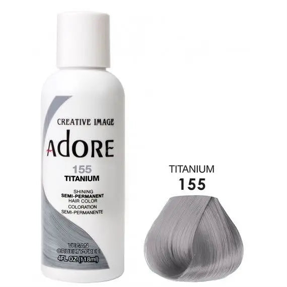 Adore 158 Titanium Semi perm hair colour 118ml